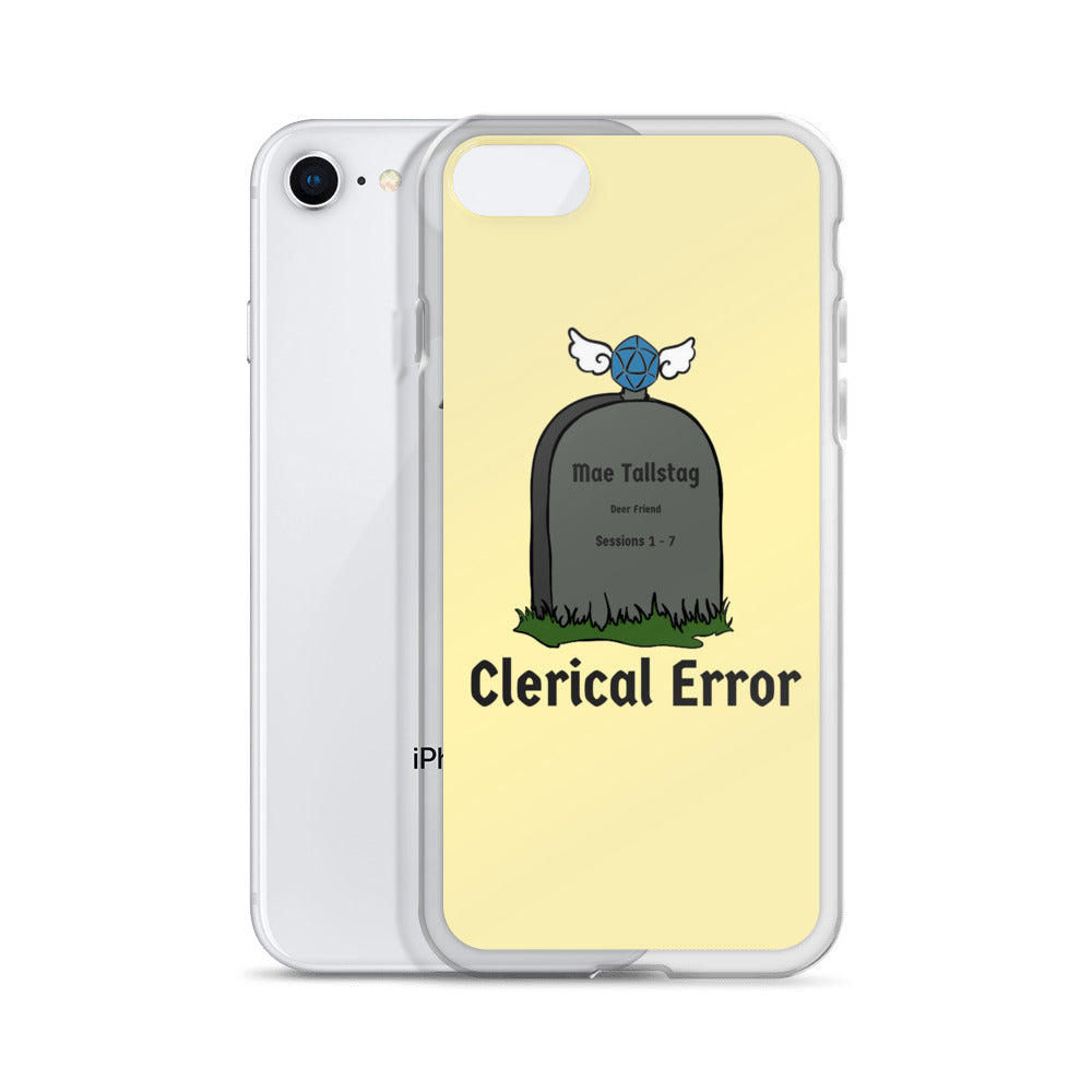 Clerical Error Iphone Case