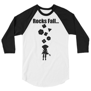 Open image in slideshow, Unisex Rocks Fall Raglan
