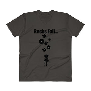 Open image in slideshow, Rocks Fall Men&#39;s V-Neck
