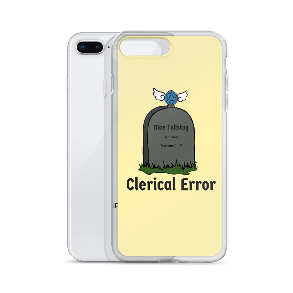 Clerical Error Iphone Case